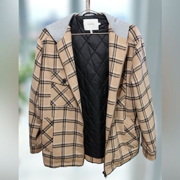 🔥🔥 Munthe READING JACKET OUTERWEAR Coat Insulated flannel Shacket Size 34 - Picture 8 of 16